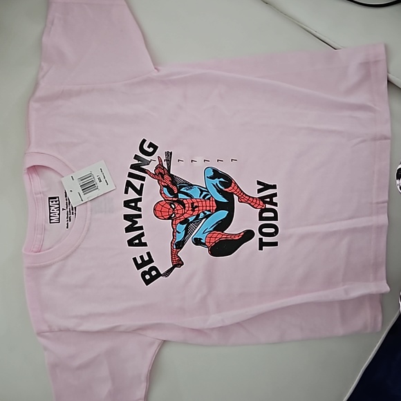 T-shirt Marvel Spiderman Garçon Rouge Taille L - 100% Coton